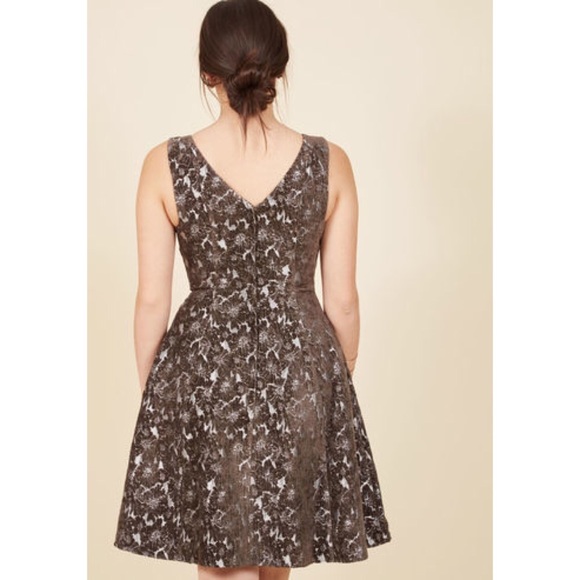 NWOT ModCloth Genuine Joy Floral Dress - Picture 3 of 8